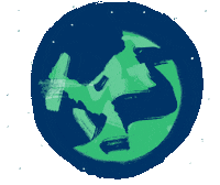 Sticker Earth Sticker by Bulb