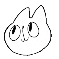 Muhensai love cat nod shy Sticker