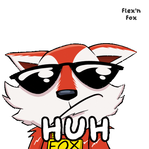 Fox What Sticker by VeeFriends