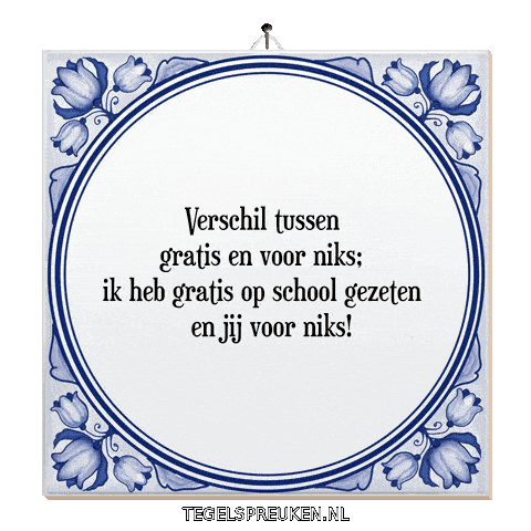 School Humor Sticker by Tegelspreuken.nl