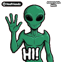 Hand Hello Sticker by VeeFriends