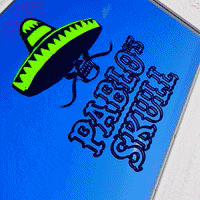pablosskull dance party drink mexico GIF