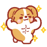 Fitness Corgi Sticker
