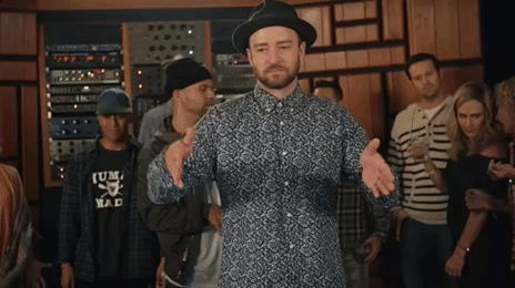 justin timberlake can't stop the feeling! first listen GIF