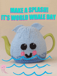 Sea Life Splash GIF by TeaCosyFolk