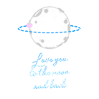 Moon Sky Sticker by Creaciones Innovadoras