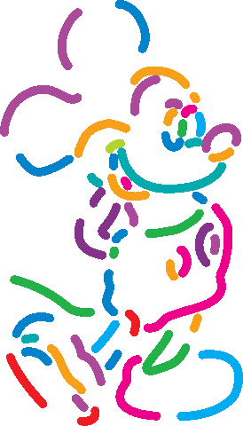 Mickey Mouse Neon Sticker by Yoni