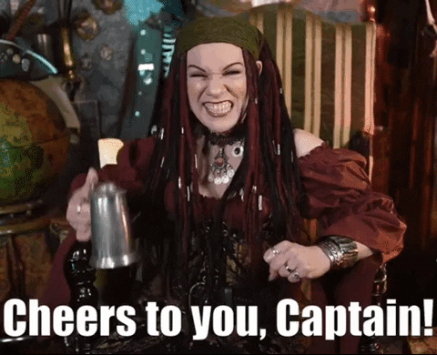 piratesparley beer cheers toast captain GIF