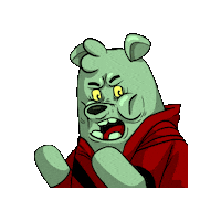 Angry Scary Movie Sticker by Meme World of Max Bear