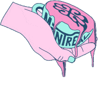 Pink Coffee Sticker by Th3rdwave