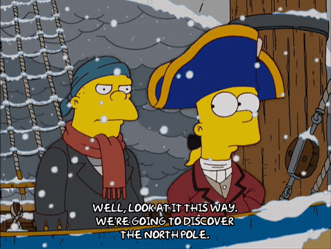 Episode 18 Snow GIF by The Simpsons