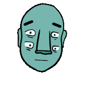 Velenora fire eyes alien doodle Sticker