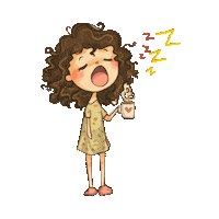 Sleepy Saturday Morning Sticker