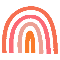 Pink Rainbow Sticker