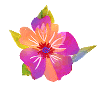 DariLuna flower colorful spring leaf Sticker
