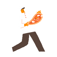 Dance Eating Sticker by Lobster Studio