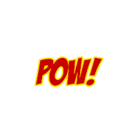 cr8vflow comics superhero pow comicbook Sticker