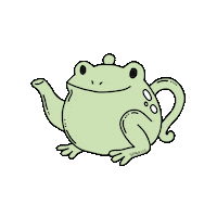 Tea Frog Sticker