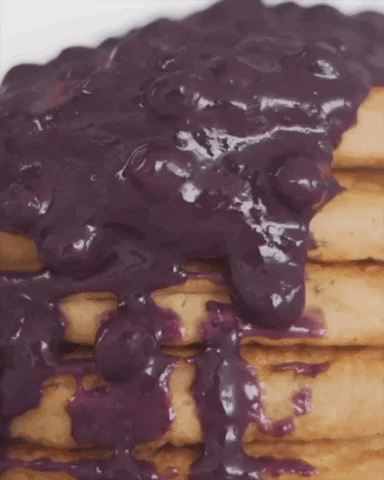BlendJet giphygifmaker pancakes blueberry jetpack GIF