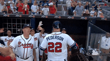 High Five Regular Season GIF by MLB