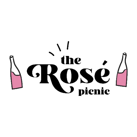 therosepicnic summer pink celebrate cheers Sticker