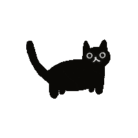 Black Cat Sticker