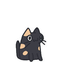 Cat Singing Sticker by bunny_is_moving