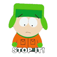 Stop It Kyle Broflovski Sticker by South Park