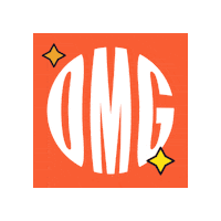 Orange Omg Sticker