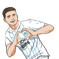 Florian Thauvin Love Sticker by Olympique de Marseille