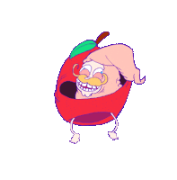 Happy Big Apple Sticker by Sethward