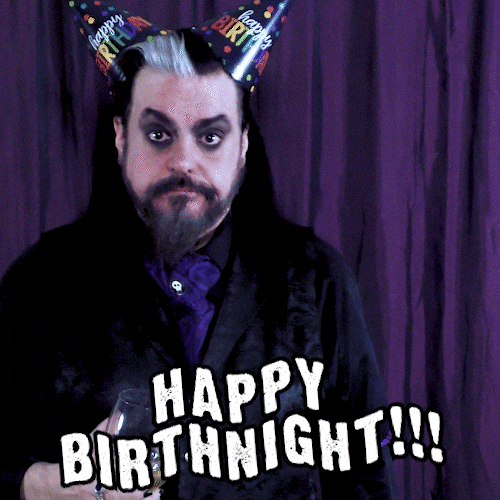 SirWilliamWelles giphyupload celebration comedy birthday GIF