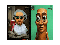 Mewing Video Chat Sticker