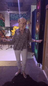 businessshine dancing friends silly london GIF