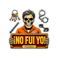 Halloween Skull Sticker