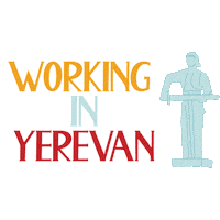 Working Yerevan Armenia Sticker by Birthright Armenia