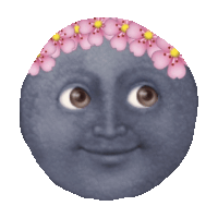 moon flowers STICKER by imoji