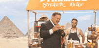 teamcoco pizza ew andy richter spitting food out GIF