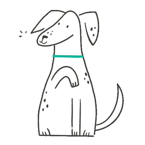 Dog Pug Sticker by Lea&Bo