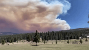 Smoke Darkens Sky in Northern New Mexico as Wildfire Surpasses 235,000 Acres
