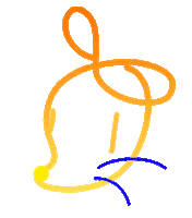 Happy Orange Sticker