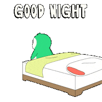 Jumping Good Night Sticker by Abster