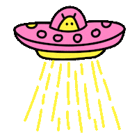 Space Ufo Sticker by Salih Kizilkaya