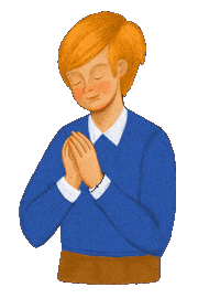 Pray Sign Of The Cross Sticker by Ancient Faith Kids