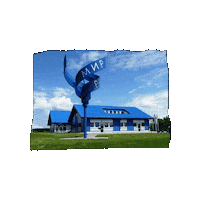 Das Blaue Haus Sticker by Hessisches Kegelspiel