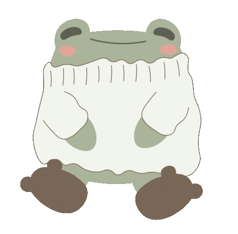 Frog Sweater Sticker