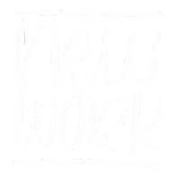 New Work Lettersbyjulia Sticker