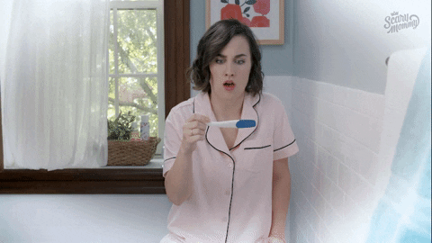 Pregnancy Test Omg GIF by Scary Mommy