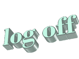 Log Off Sticker by AnimatedText