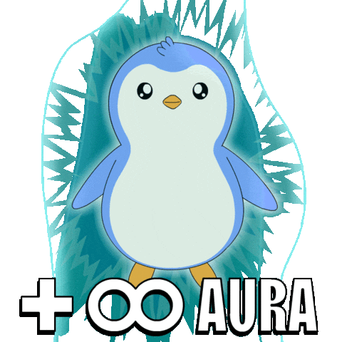 Penguin Glowing Sticker by Pudgy Penguins